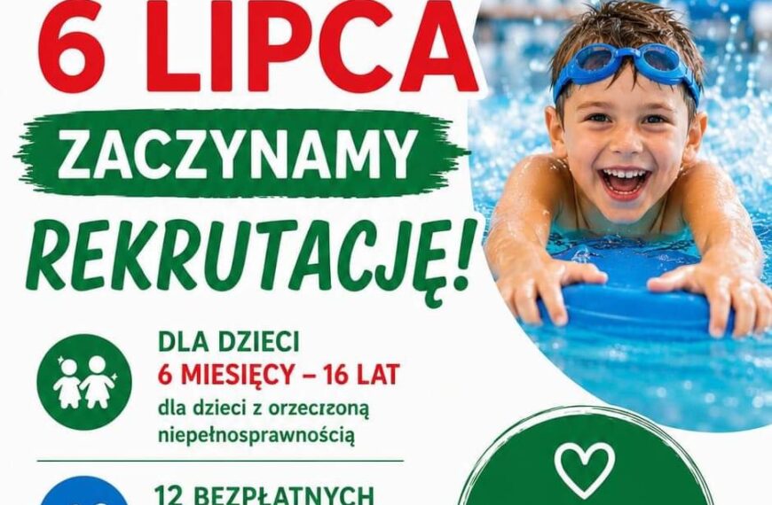 REKRUTACJA: „USPRAWNIANIE PRZEZ&nbsp;PŁYWANIE ” POWIATY 2026